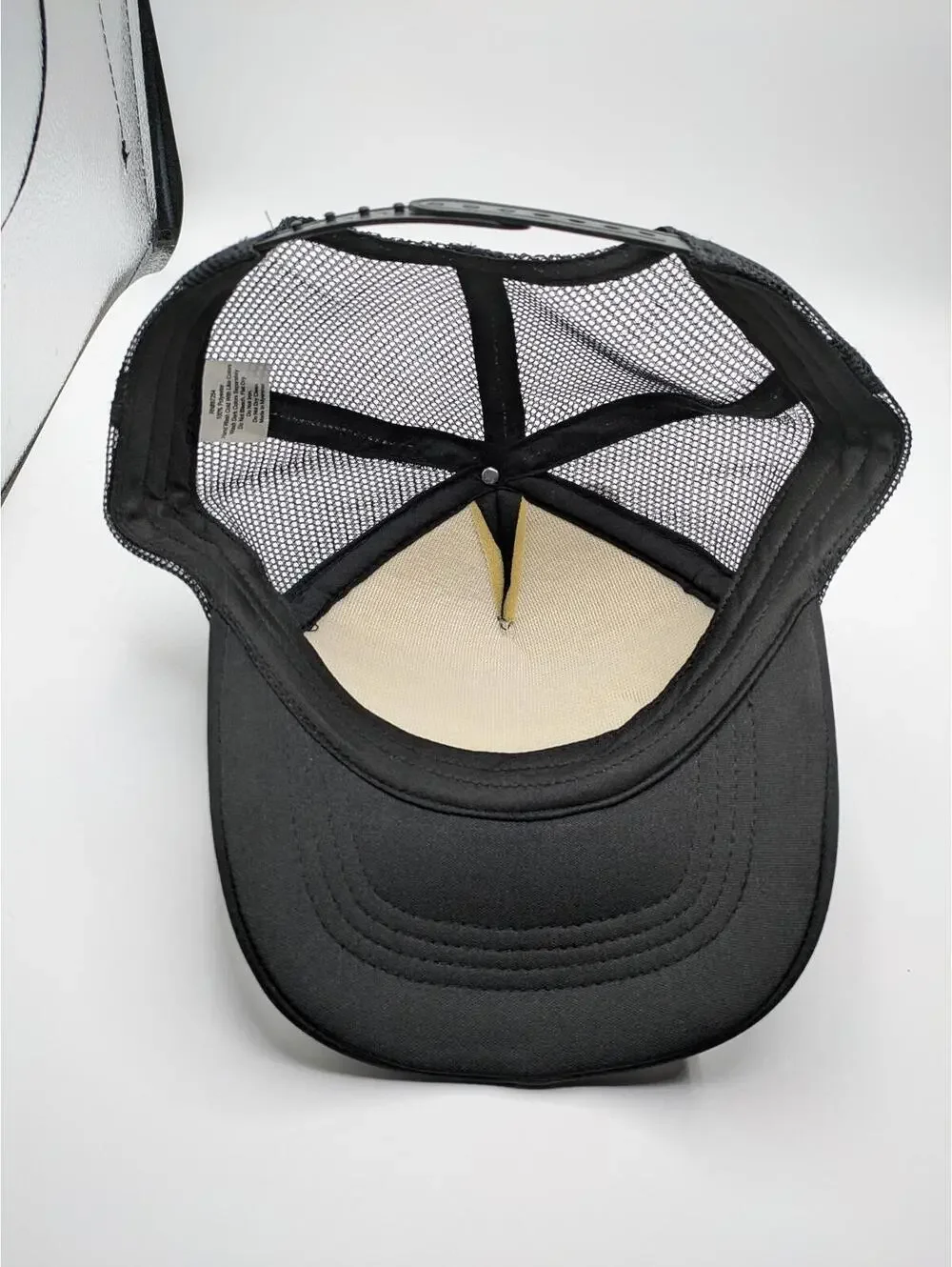 Plain Black Trucker Baseball Hat Cap with Mesh Back NWT